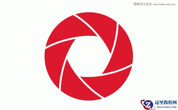 Illustrator设计创意的快门形状标志教程