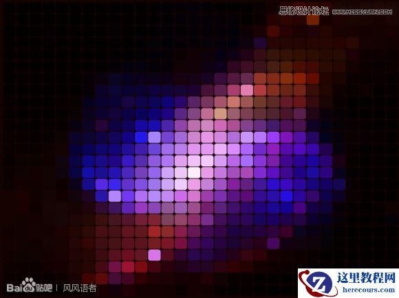 Illustrator制作炫彩风格马赛克背景