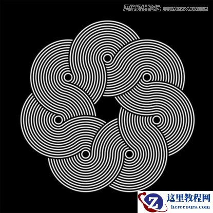 Illustrator绘制漂亮的叠加圆环效果图