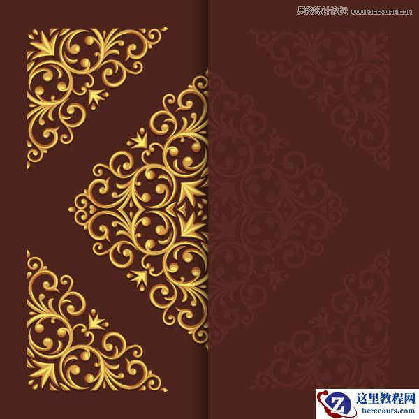 Illustrator绘制典雅时尚的欧式立体花纹