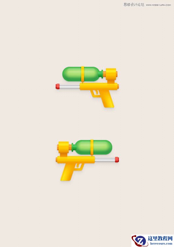 Illustrator绘制童趣十足的玩具水枪教程