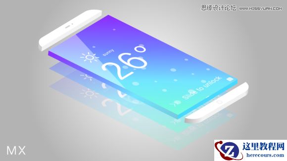 Illustrator绘制时尚立体效果的智能手机