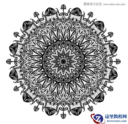 Illustrator创建繁复之美的曼陀罗图案教程