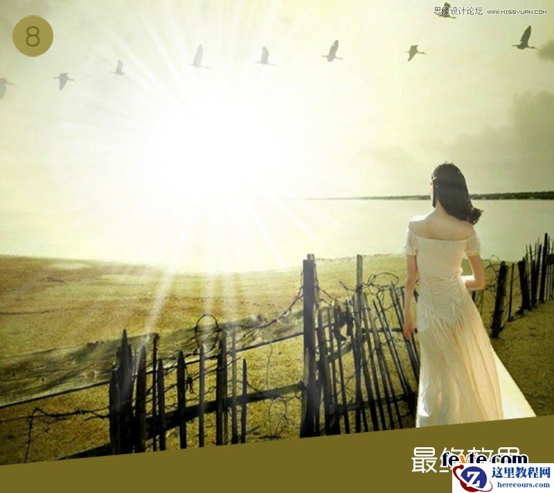 Illustrator绘制照片合成中常用的太阳光线