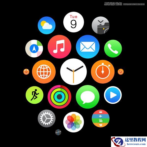 Illustrator绘制扁平化风格的软件图标教程