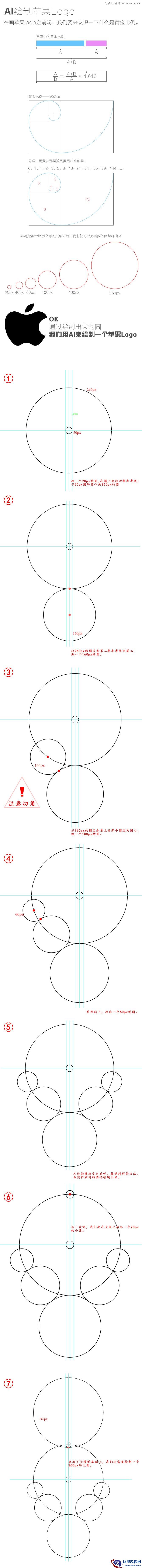 Illustrator绘制简约的苹果LOGO教程