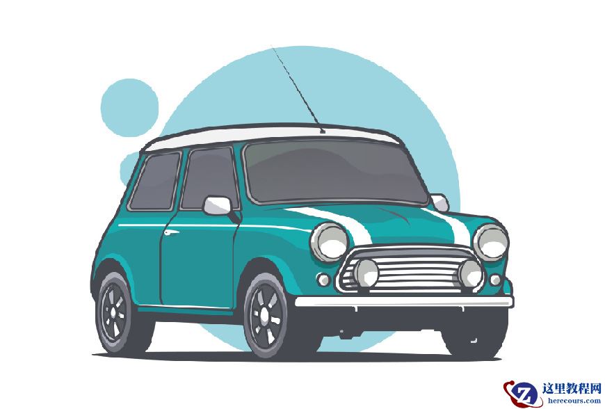 Illustrator绘制矢量风格的小汽车教程