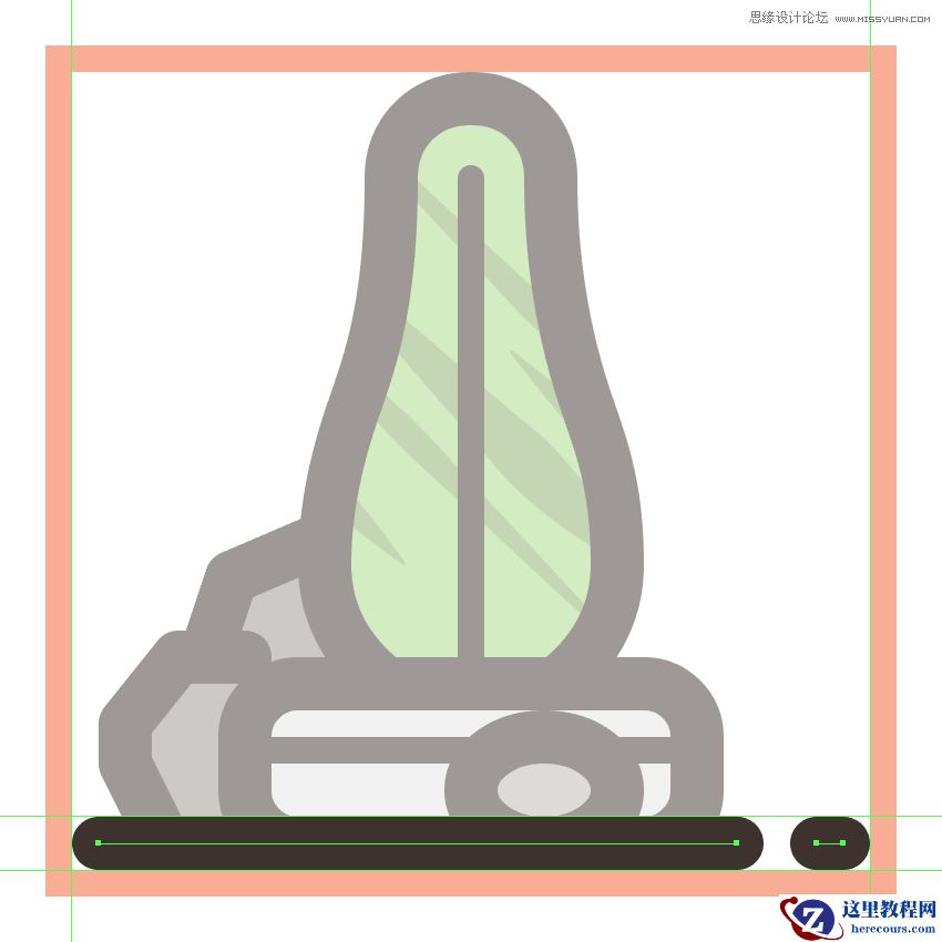 Illustrator绘制卡通风格的仙人掌图标教程