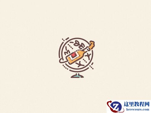 Illustrator结合AE制作流程的线性动画效果图