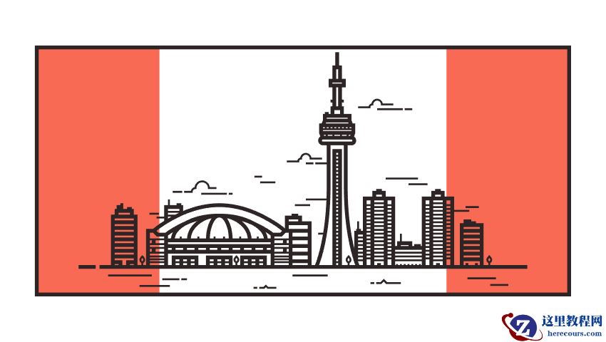 Illustrator绘制线描风格的城市插图教程