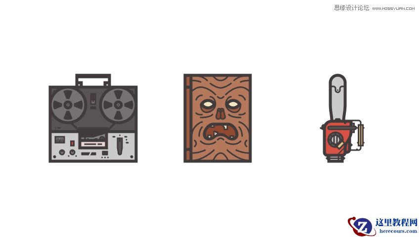 Illustrator设计邪恶主题风格的图标