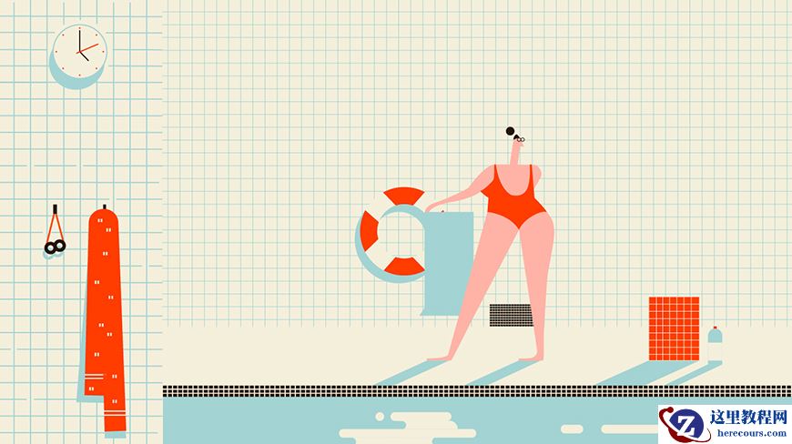 Illustrator绘制复古风格的扁平化插画