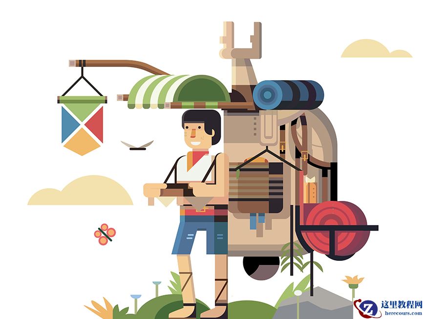 Illustrator绘制塞尔达传说角色插画