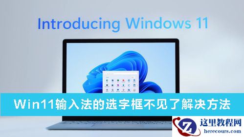 Win11输入法的选字框不见了怎么办？Win11输入法的选字框不见了解决方法