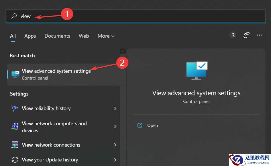 Win11高级系统设置在哪里？Win11打开高级系统设置