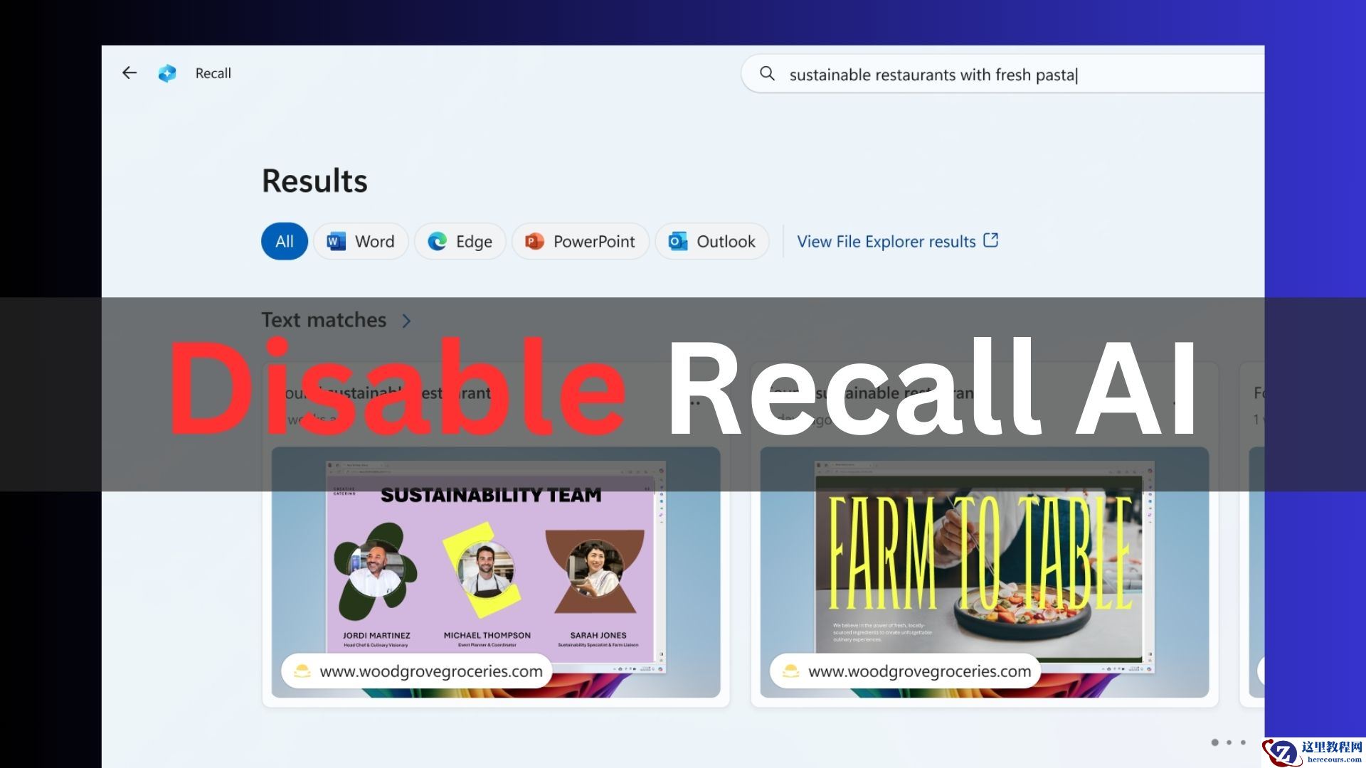 Win11 24H2关闭Recall AI回顾功能的方法