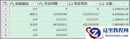 保留前导零和较大数字