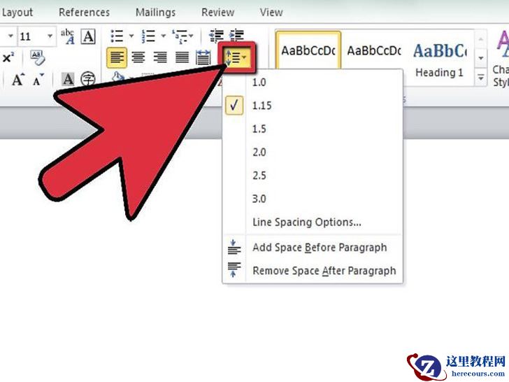 如何在Word中设置双倍行距