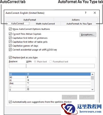 Word 2016中可用的自动功能！