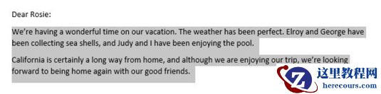 如何在Word 2013中选择文本？