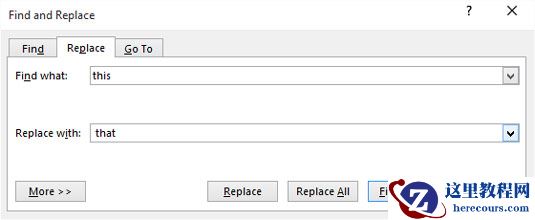 如何在Word 2016中替换全部？