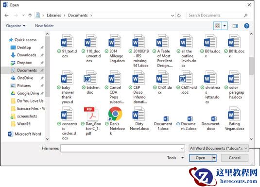 Word 2019中可用的文档格式！