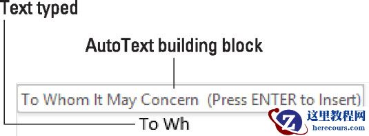 如何在Word 2016中创建自动图文集模块？