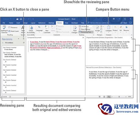 如何在Word 2019中使用修订功能？