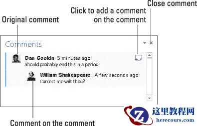如何在Word 2013中添加评论？