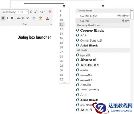 如何在Word 2016中更改文本的字体？