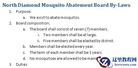 如何在Word 2016中创建多级编号列表？