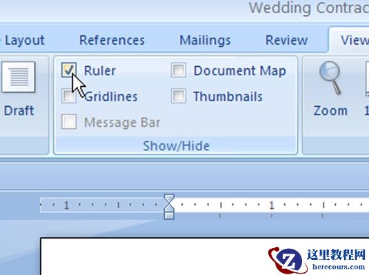 如何在Word 2007中停止使用左选项卡？