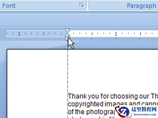 如何在Word 2007中使用栏选项卡？
