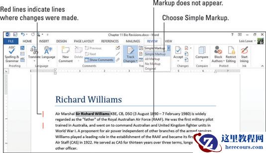 如何自定义Word 2013的标记显示？