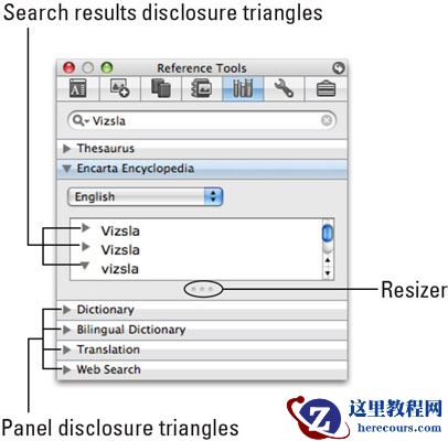 如何使用Word 2008 for Mac在线参考工具？