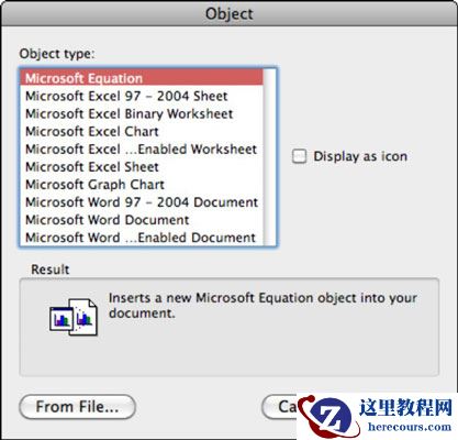 Mac的Office 2011：在Word文档中嵌入对象！