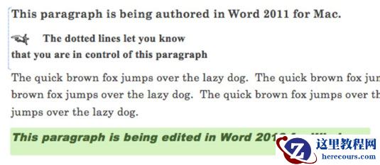 如何编辑共同撰写的Word 2011文档？