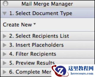 如何在Mac的Word 2011中创建邮件合并？