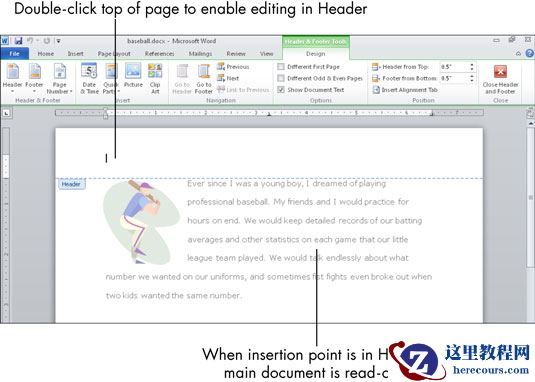 如何在Microsoft Word中使用页眉和页脚？