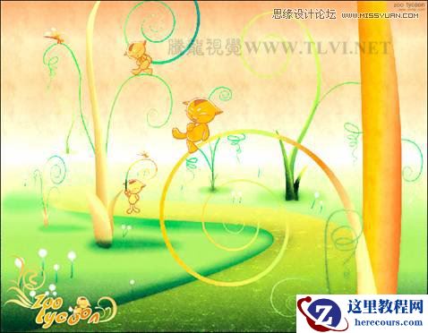 CorelDraw彩色铅笔绘制美丽的卡通通话故事