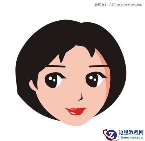 Coreldraw打造可爱的大眼美女形象教程