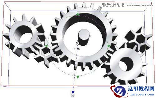CorelDRAW绘制逼真的立体齿轮教程