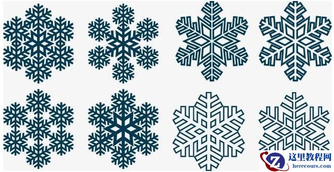 PPT2019如何设计复杂的雪花图标 PPT如何制作六角图标