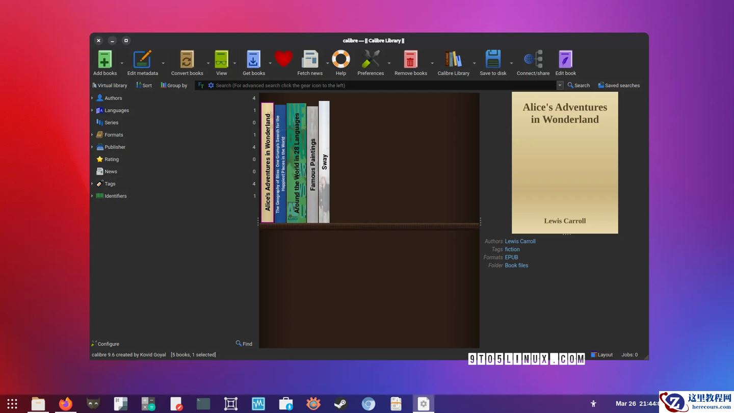 开源电子书管理工具 Calibre 9.6 发布：提升图书检索效率、书架视图可统一高度