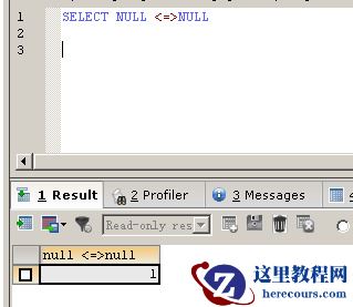 MySQL学习系列4:运算符