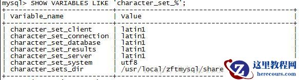 mysql 字符集处理