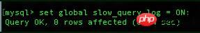 MySQL自动记录慢查询日志实例