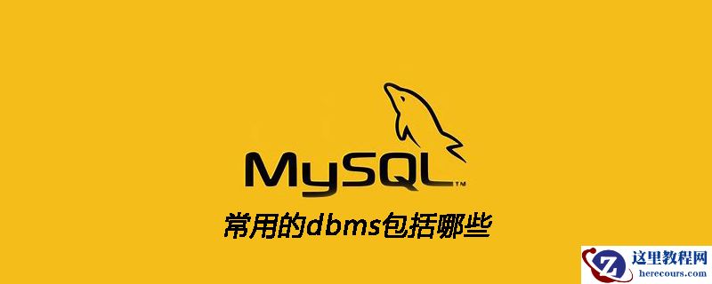 常用的dbms包括哪些