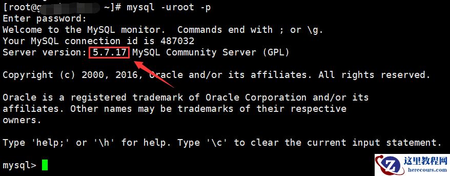 怎么查询mysql的版本号