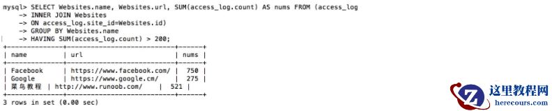 mysql中having的用法是什么